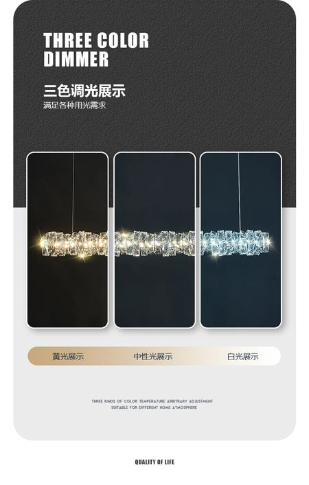 Pendant Light - Modern Strip Led Ceiling Chandelier Luxury Crystal Design Art Lamp SW-36214567 - SWEET-LIGHTS
