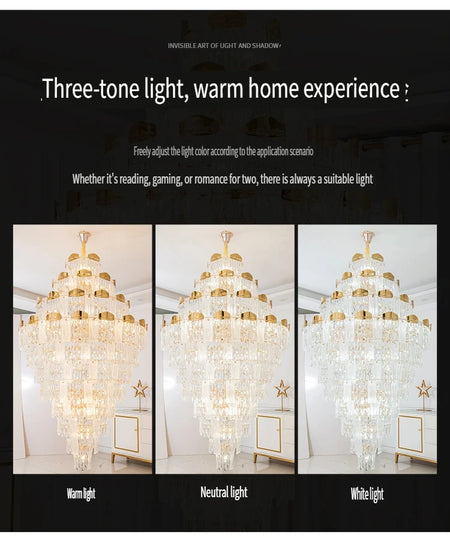 Chandelier - French Duplex High-End Crystal Lights For Luxury Living Room SW-36210789 - SWEET-LIGHTS