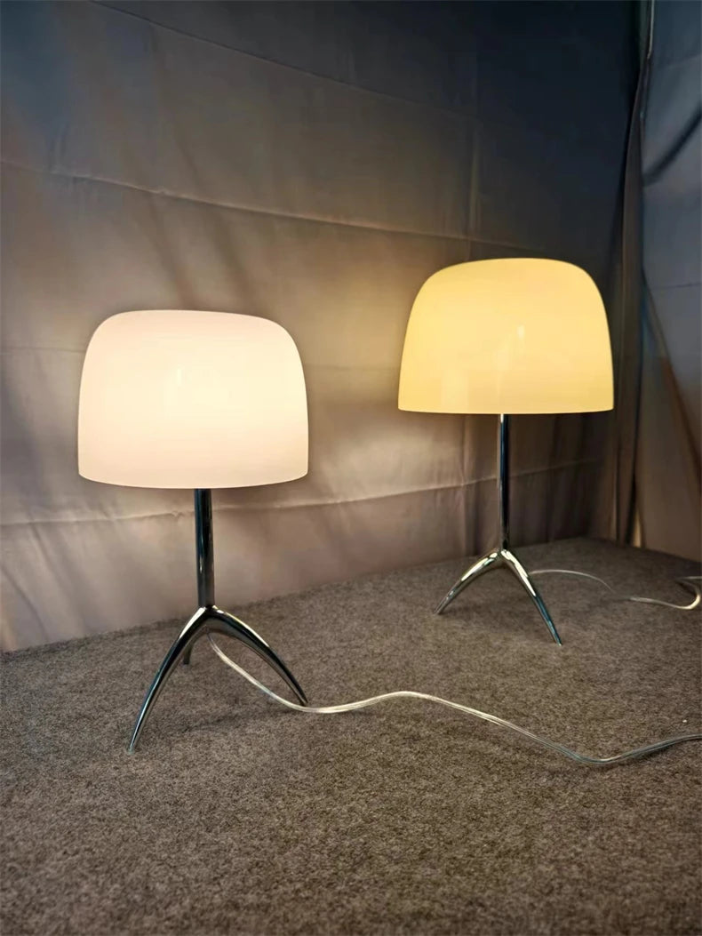 Table Lamp - Italian Designer Glass Shade Tripod Desk Light SW-36210345 - SWEET-LIGHTS