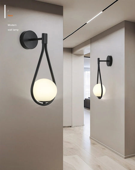 Wall Light - Interior LED Wall Lamps Wall Lighting Fixtures for Bedroom Living Room Indoor Frosted Glass Ball Sconce SW-36210458 - SWEET-LIGHTS