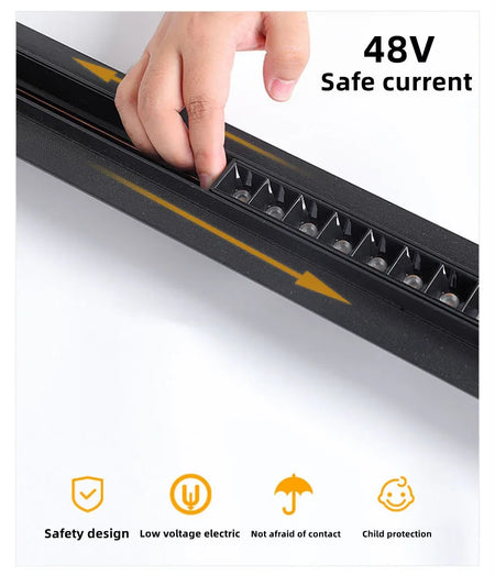 Spotlight - Magnetic Track Light Grille Flood Lamp DC48V Indoor Living SW-36210345 - SWEET-LIGHTS