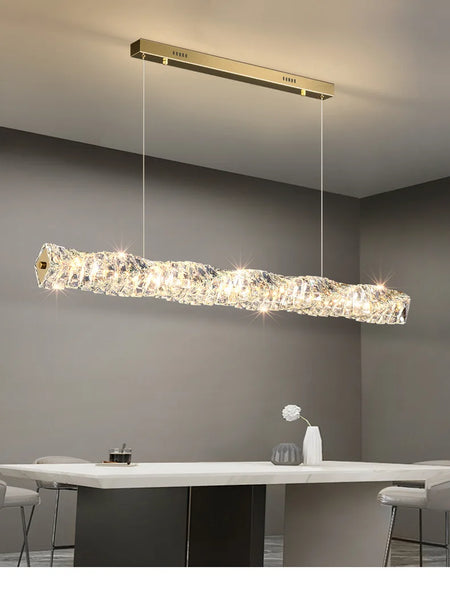 Pendant Light - Modern Strip Led Ceiling Chandelier Luxury Crystal Design Art Lamp SW-36214567 - SWEET-LIGHTS