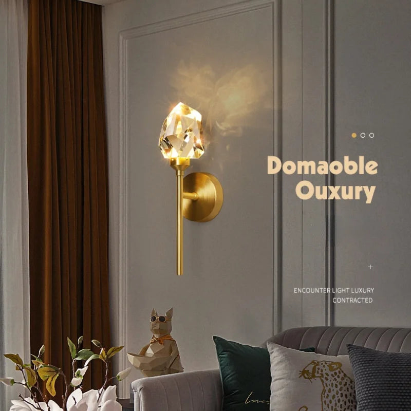 Wall Light - Modern Led Wall Lighting for Bedroom Living Room Hotel Sconce Crystal Luxury Gold SW-36210347 - SWEET-LIGHTS