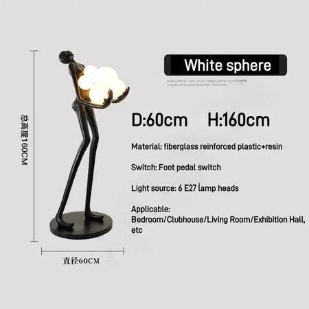 Floor Lamp - Nordic Humanoid Sculpture for Living Room SW-36210475 - SWEET-LIGHTS
