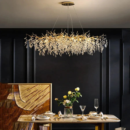 Pendant Light - Modern Luxury Crystal Branches Chandelier LED Fixture SW-36210457 - SWEET-LIGHTS