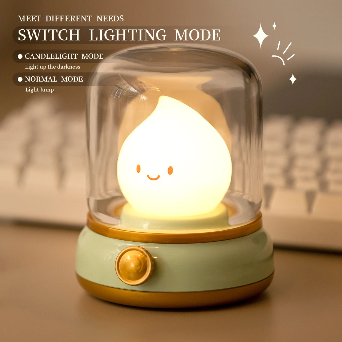 Table Lamp - Cute Kerosene LED Night Light USB Rechargeable SW-36210789 - SWEET-LIGHTS