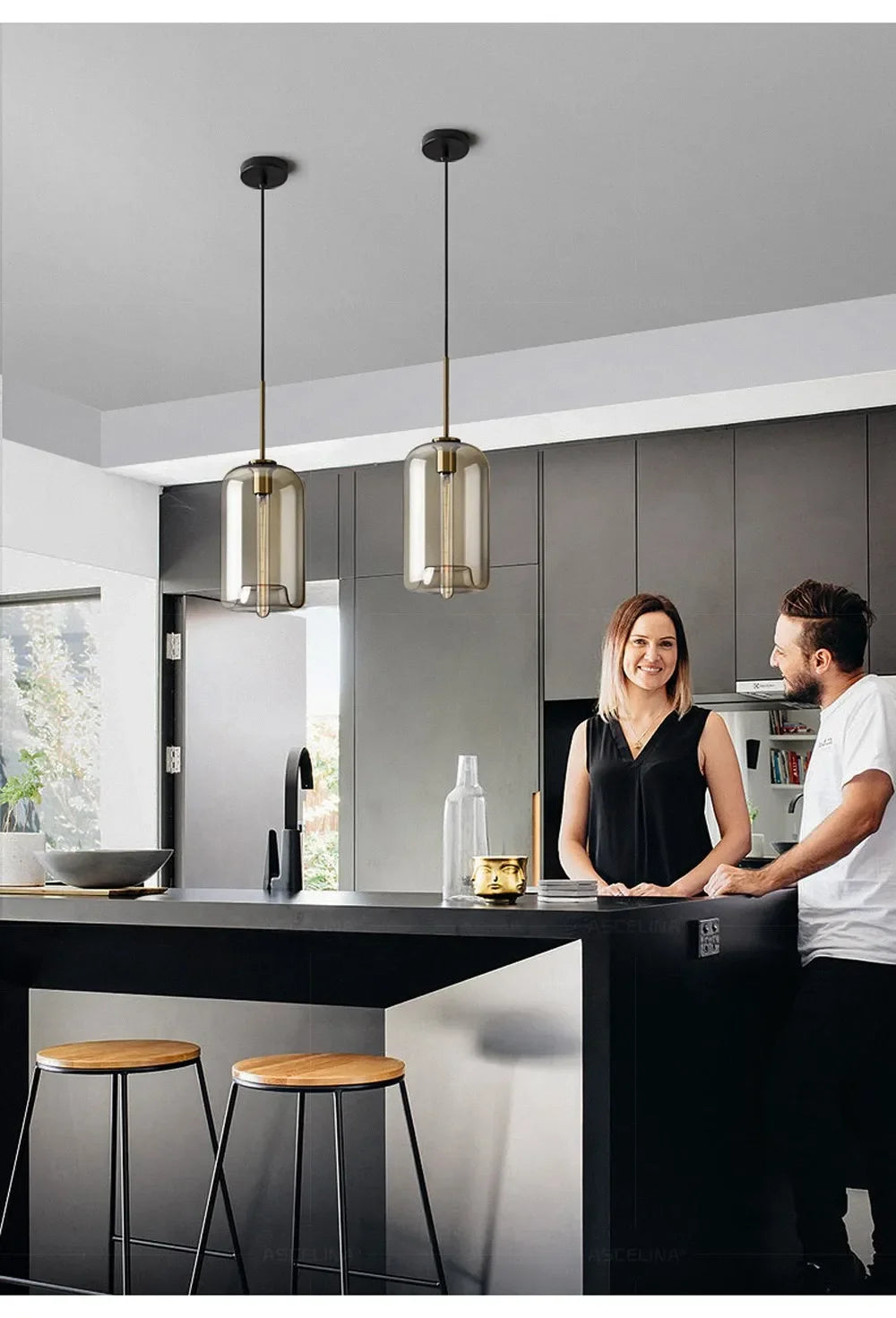 Pendant Light - Nordic LED Glass Chandelier Multi Head for Dining Room Living Room Bedroom Cafe SW-36210578 - SWEET-LIGHTS