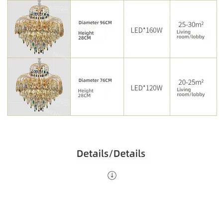 Chandelier - Home Decoration Crystal Chandelier Luxury Villa Lighting SW-36210458 - SWEET-LIGHTS
