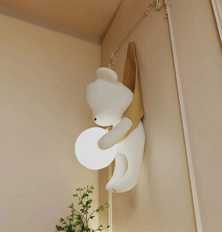 Children Lighting - SANDYHA Modern Resin Wall Lamp Cute Bear Design SW-36210578 - SWEET-LIGHTS