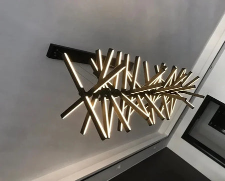 Pendant Light - Luxury Creative Fishbone Chandelier LED Home Decor SW-36210457 - SWEET-LIGHTS