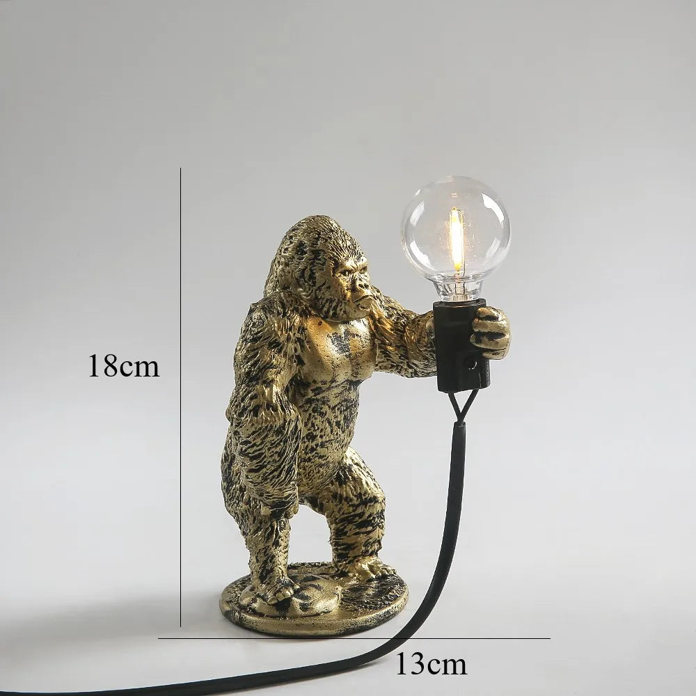 Table Lamp - King Kong Gorilla Animal Indoor Resin Night Light SW-36210374 - SWEET-LIGHTS