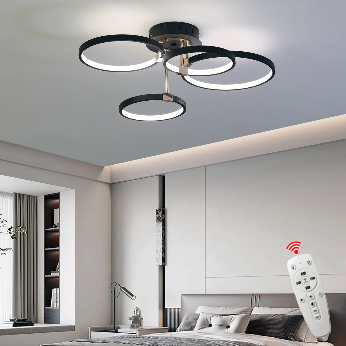 Ceiling Light - Modern Dimmable LED Chandelier with Remote SW-36210789 - SWEET-LIGHTS