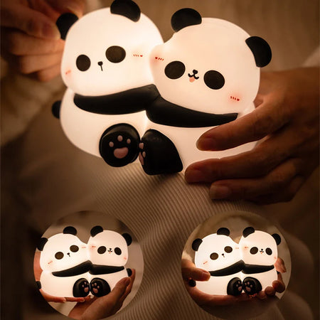 Children Lighting - Cute Hug Panda Night Light LED Squishy Animal Night Lamp 3 Level Dimmable for Kids SW-36210345 - SWEET-LIGHTS
