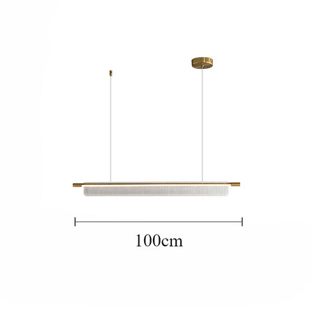 Pendant Light - Simple Iron Strip Hanging Lamp LED Chandelier Modern Design Indoor Lighting Acrylic SW-36210457 - SWEET-LIGHTS