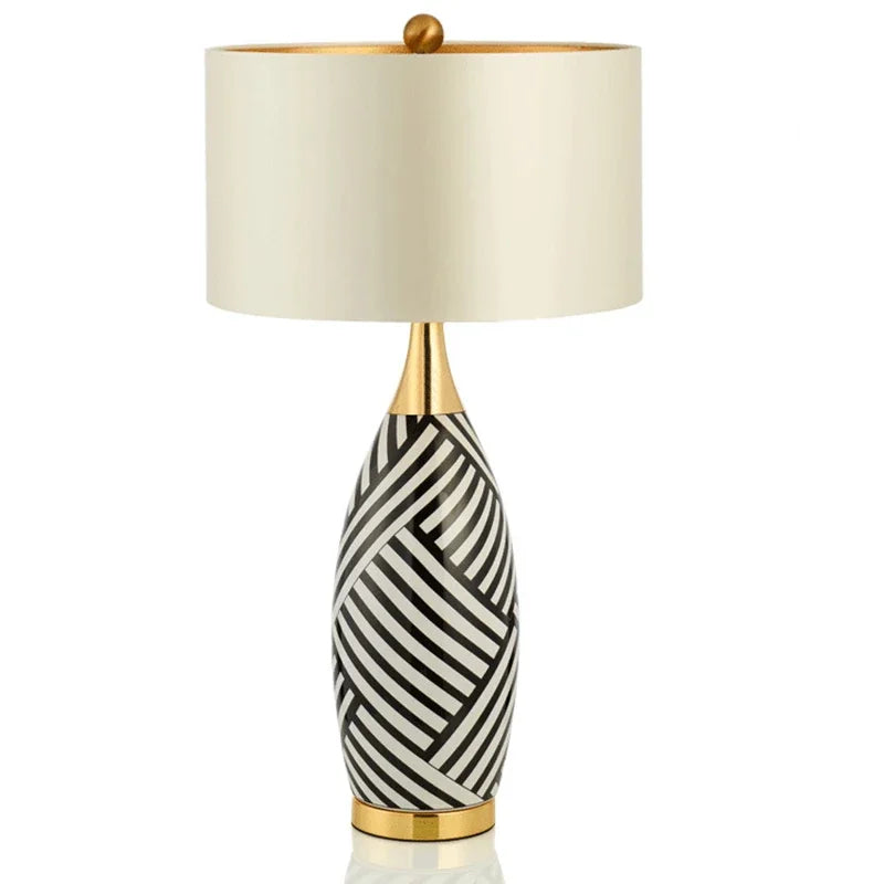 Table Lamp - LED Modern Creative Stripe Design American Desk Light for Home Living Room Bedroom Bedside Decor SW-36210345 - SWEET-LIGHTS