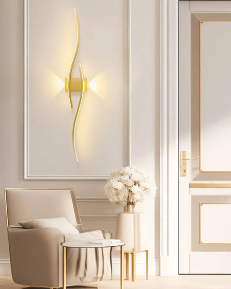 Wall Light - Indoor LED Wall Lamps for Bedroom Black Gold SW-36210458 - SWEET-LIGHTS