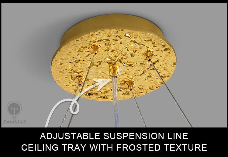 Chandelier - Modern Luxury Crystal Chandelier Gold For Kitchen Dining Living Room Bedroom SW-36210458 - SWEET-LIGHTS