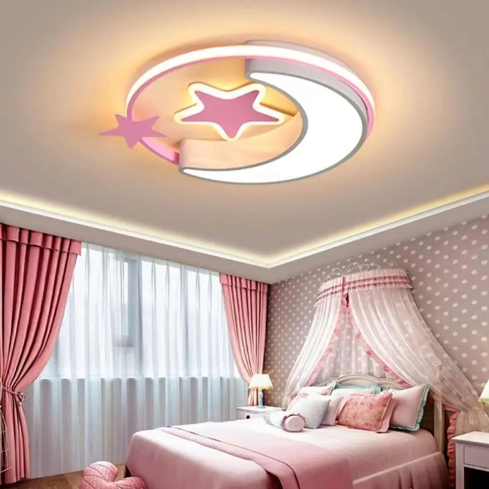 Children Lighting - Moon Star Led Ceiling Light Fixture For Kid Room Bedroom SW-36210234 - SWEET-LIGHTS
