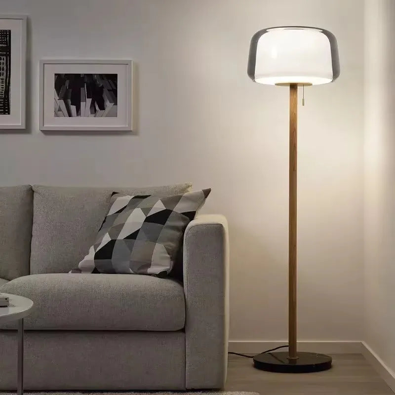 Floor Lamp - New Nordic Modern LED Minimalist Wooden Glass SW-36210347 - SWEET-LIGHTS