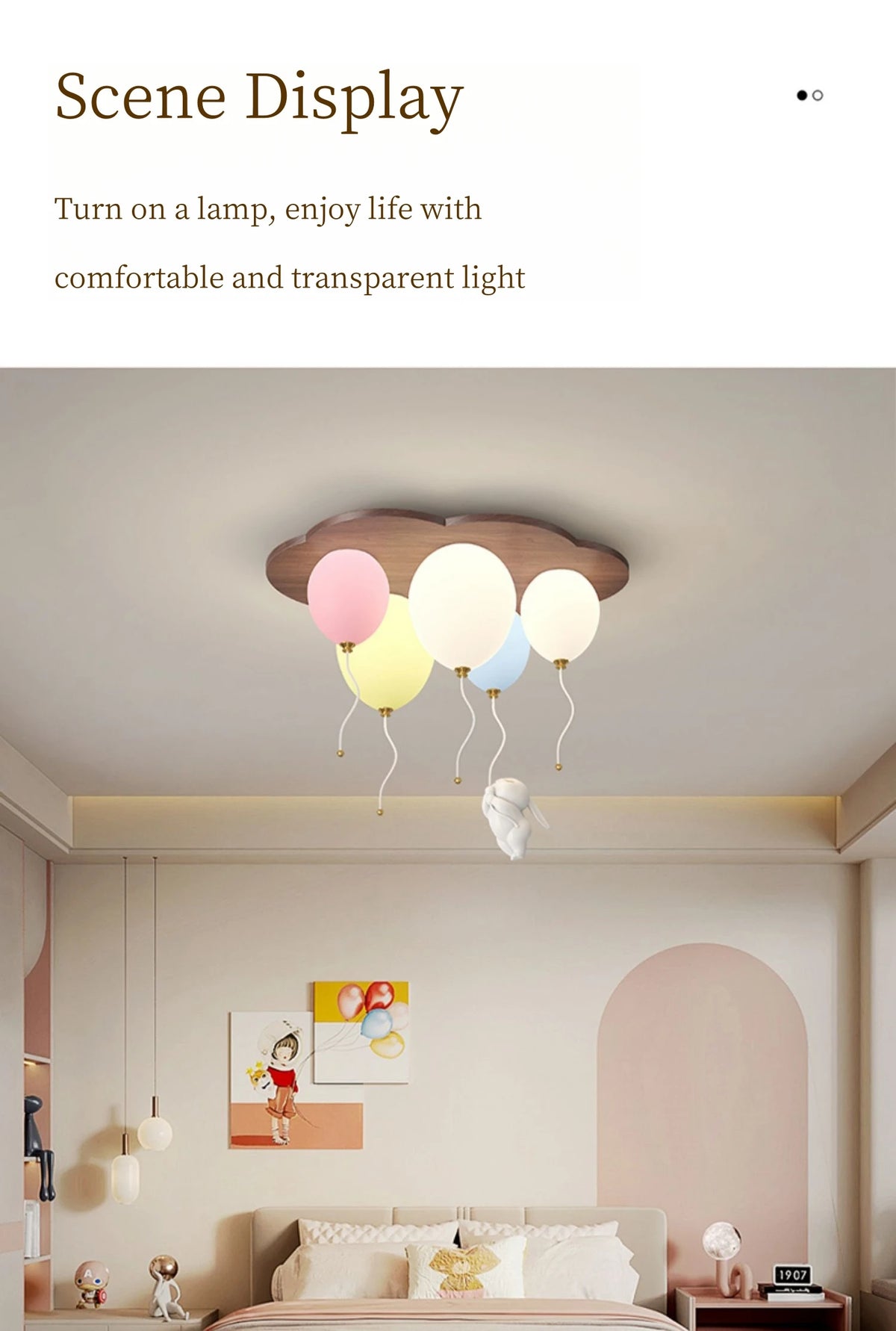 Children Lighting - Modern Balloon LED Ceiling Light for Kids Room SW-36210578 - SWEET-LIGHTS