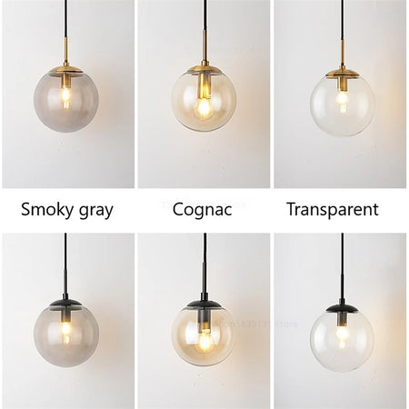 Wall Light - Nordic Modern Vintage Wall Lamps LED Glass Ball Mirror Bedroom Living Room Light Fixtures SW-36210345 - SWEET-LIGHTS