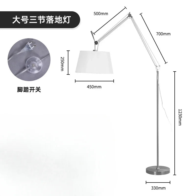 Floor Lamp - Nordic Industrial Style Bauhaus Swing Arm Lighting SW-36210123 - SWEET-LIGHTS