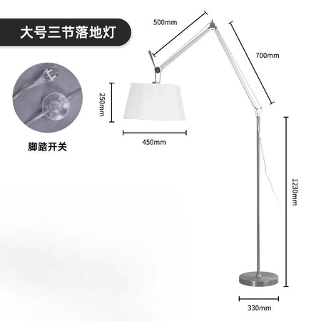 Floor Lamp - Nordic Industrial Style Bauhaus Swing Arm Lighting SW-36210123 - SWEET-LIGHTS