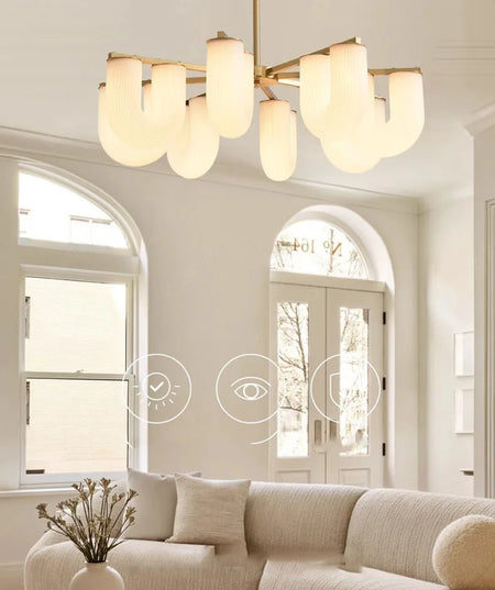 Pendant Light - Vintage Glass Luxury U Shaped Light for Dining Room and Kitchen SW-36210458 - SWEET-LIGHTS