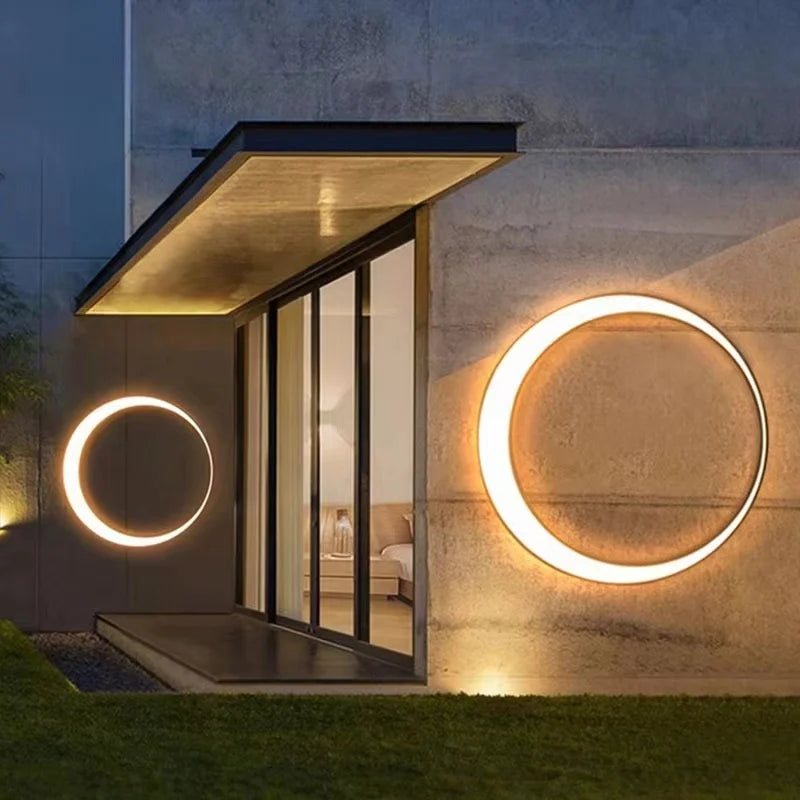 Outdoor Light - Modern Wall Light, IP65 Waterproof, Round, Stainless Steel, Creative Porch Trim SW-36210924 - SWEET-LIGHTS