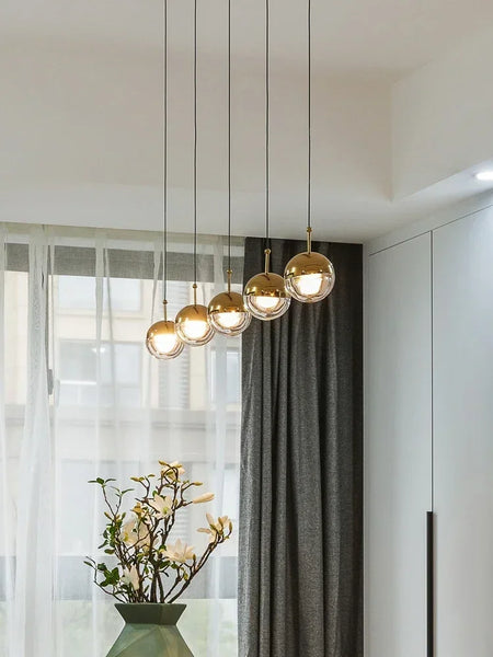Pendant Light - Creative Round Crystal Dora Long Line for Bedroom and TV Background SW-36214567 - SWEET-LIGHTS