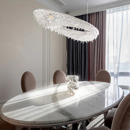 Chandelier - Modern Crystal Lighting Gold Lamp for Living Room SW-36210347 - SWEET-LIGHTS