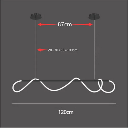 Pendant Light - Modern Long Hose LED Chandelier for Dining Room Kitchen Bar SW-36210347 - SWEET-LIGHTS