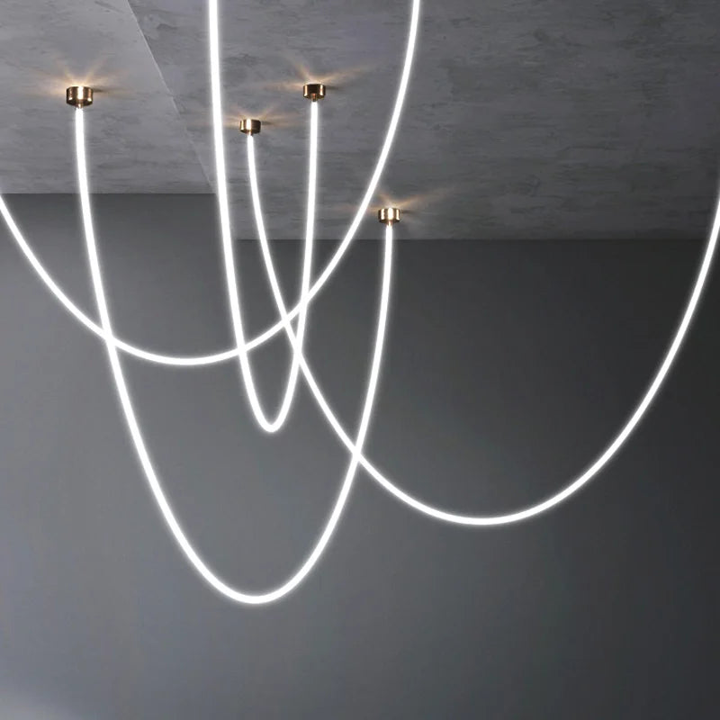 Pendant Light - Nordic Modern Art Line LED Hanging Lamp for Dining Room and Living Room SW-36210567 - SWEET-LIGHTS