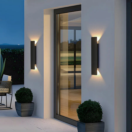 Outdoor Light - Waterproof Aluminum Wall Lamp 18W LED Black SW-36210578 - SWEET-LIGHTS
