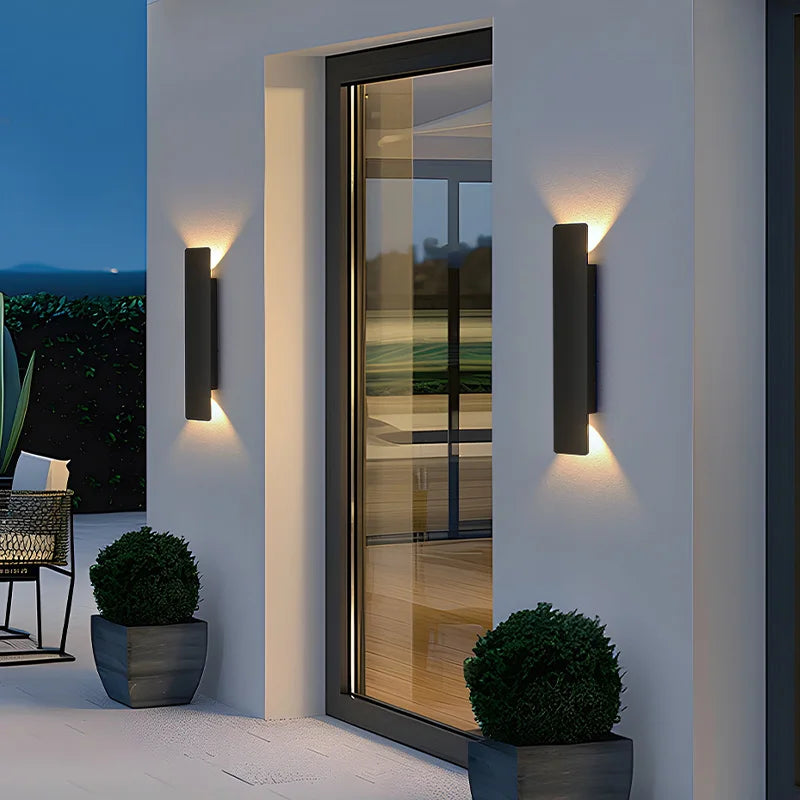 Outdoor Light - Waterproof Aluminum Wall Lamp 18W LED Black SW-36210578 - SWEET-LIGHTS
