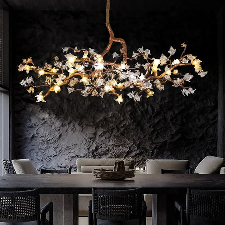 Chandelier - Style Vintage Copper Flower LED Light SW-36210458 - SWEET-LIGHTS
