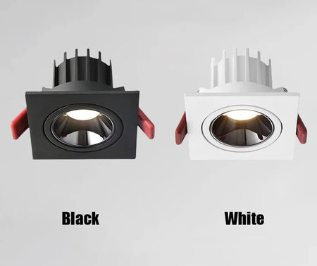 Dimmable Anti-Glare Recessed COB LED Downlights 9W 12W 15W LED Ceiling Lamp AC85~265V LED Ceiling Spot Lights Indoor Lighting - SWEET-LIGHTS