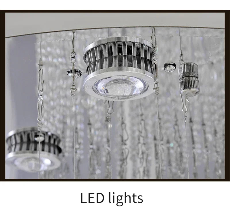 Chandelier - Modern Crystal Moon And Star Spiral Design For Lobby Stair Lighting SW-36210324 - SWEET-LIGHTS