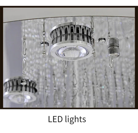Chandelier - Modern Crystal Moon And Star Spiral Design For Lobby Stair Lighting SW-36210324 - SWEET-LIGHTS