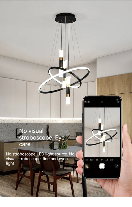 Pendant Light - Modern Round LED Chandelier Fixture for Home Decor SW-36210467 - SWEET-LIGHTS