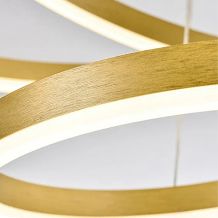 Pendant Light - Modern Ring Design LED Chandelier Gold for Living Dining Room Office Bedroom Home Decor SW-36210345 - SWEET-LIGHTS