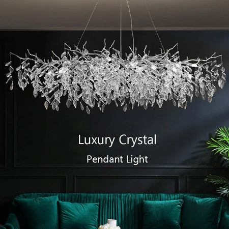 Pendant Light - Modern Luxury Crystal Branches Chandelier LED Fixture SW-36210457 - SWEET-LIGHTS