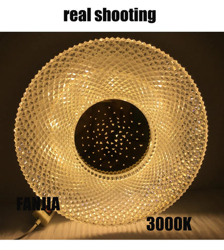 Ceiling Light - Remote Control Minimalist LED Round Chandelier For Living Room Bedroom Dining Study Lights Ceiling Lustre SW-36210789 - SWEET-LIGHTS