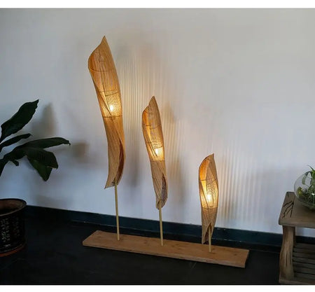 Floor Lamp - Vintage Bamboo Weaving Lamp for Bedroom SW-36210923 - SWEET-LIGHTS