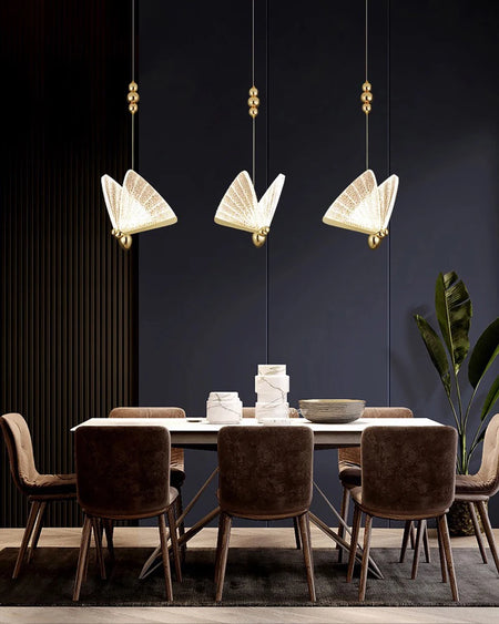 Pendant Light - Nordic Colorful Butterfly LED Pendant Lamps for Home Bedroom Living Room Indoor Golden Lighting SW-36210478 - SWEET-LIGHTS