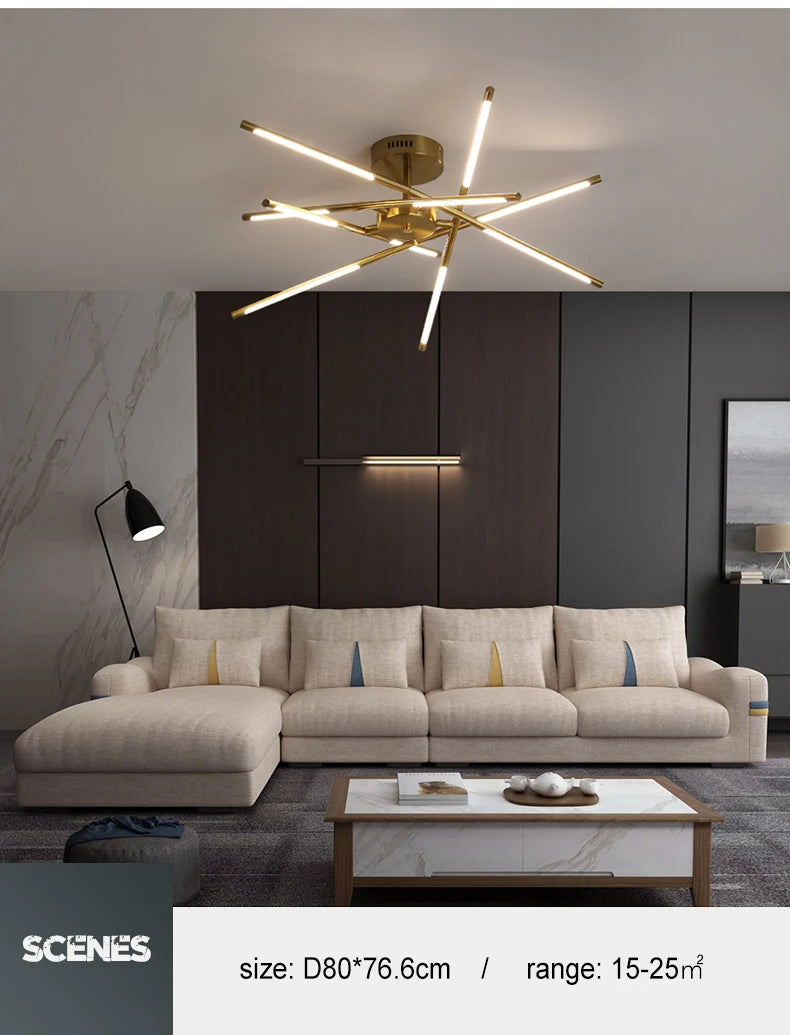 Pendant Light - Nordic Geometry Restaurant Chandelier LED Remote SW-36210789 - SWEET-LIGHTS