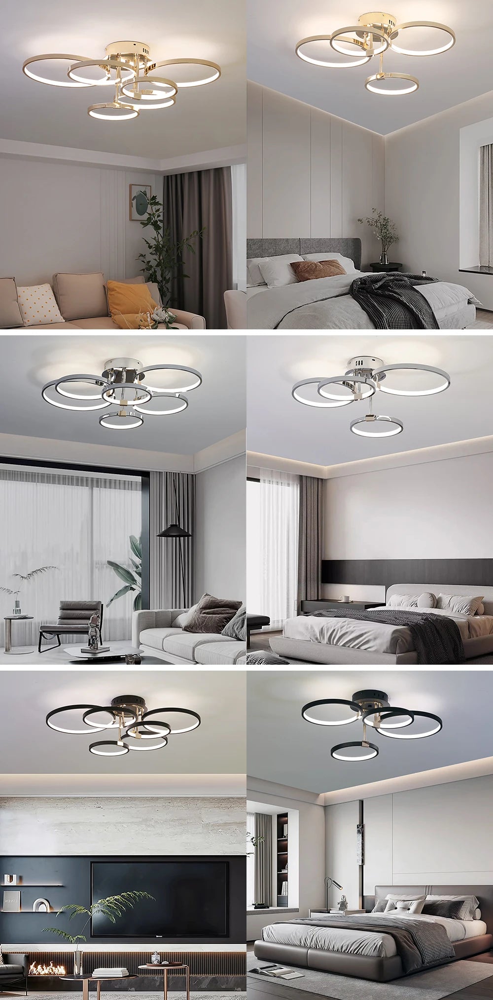 Ceiling Light - Modern Dimmable LED Chandelier with Remote SW-36210789 - SWEET-LIGHTS