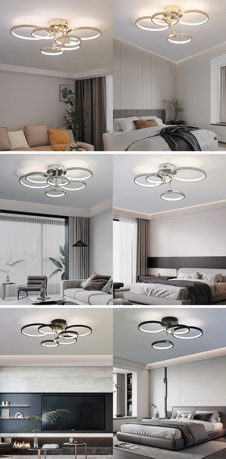 Ceiling Light - Modern Dimmable LED Chandelier with Remote SW-36210789 - SWEET-LIGHTS