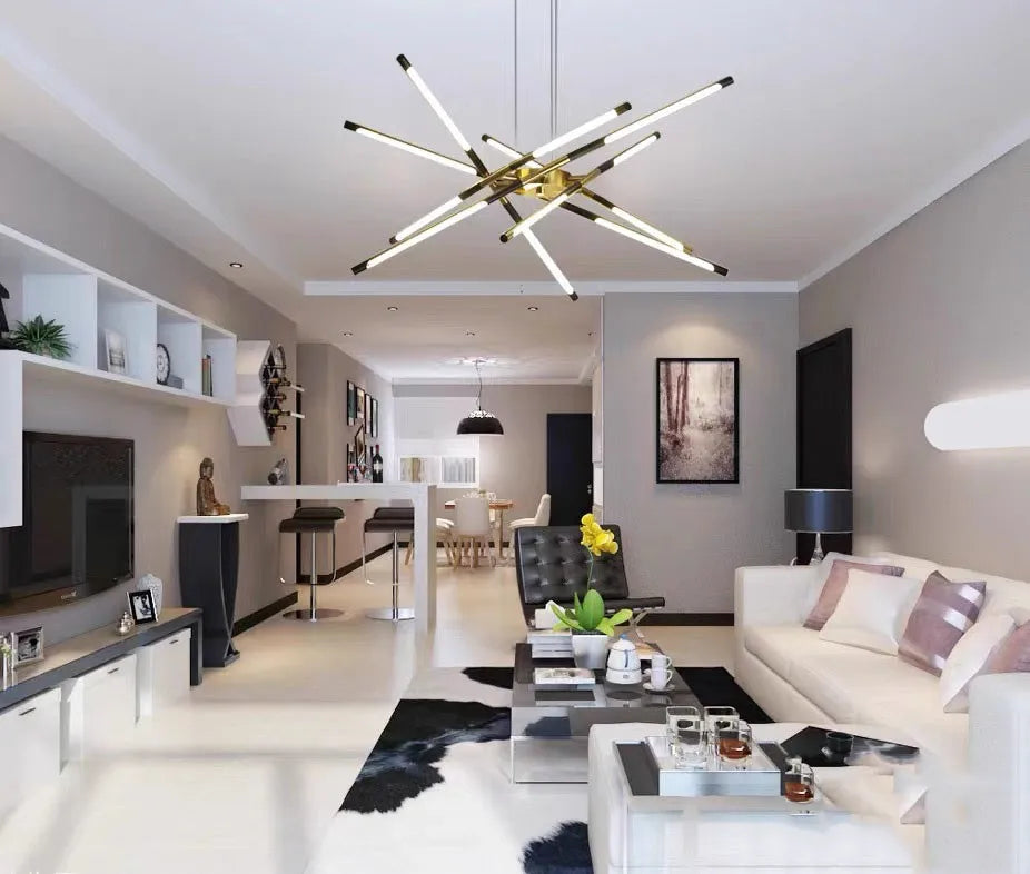 Pendant Light - Nordic Geometry Restaurant Chandelier LED Remote SW-36210789 - SWEET-LIGHTS