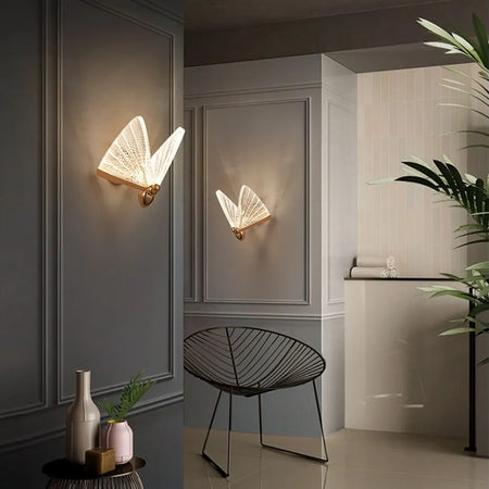 Wall Light - LED Wall Lamp Modern Creative Nordic Butterfly Bedroom Living Room Aisle Lighting SW-36210347 - SWEET-LIGHTS